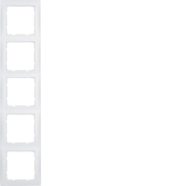 BERKER - BRK10159909 CORNICE 5P SERIE S1 BIANCO POLARE OPACO