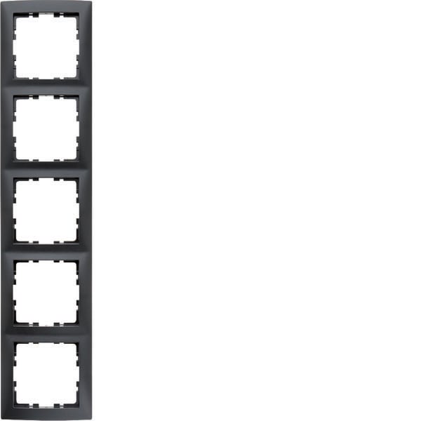 BERKER - BRK10159949 CORNICE 5P SERIE S1 ANTRACITE OPACO