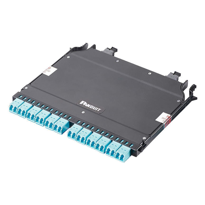 PANDUIT - PANFHCZO-24-10AS OM4 HD FLEX CASSETTE, 12-PORT DUPLEX LC