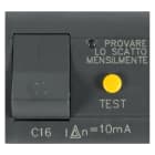 SCAME PARRE SPA - SCA101.6341 INTERRUTTORE MT/DIFF 1P+N 16A 10MA ANTR.