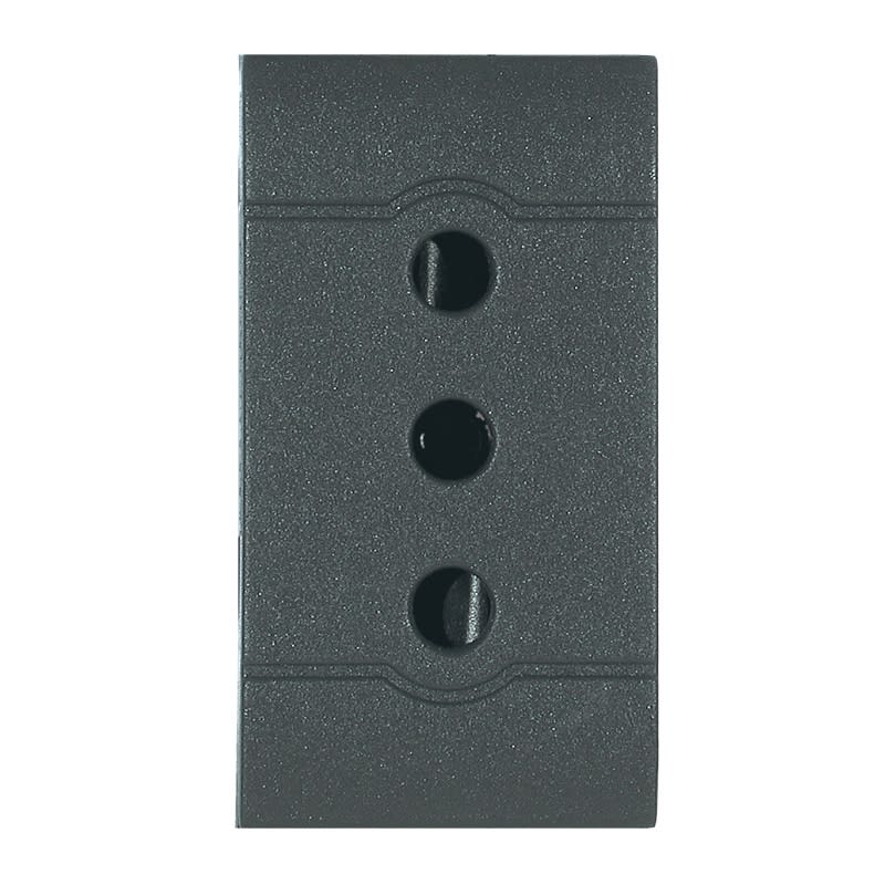SCAME PARRE SPA - SCA101.6401 PRESA 2P+T 10A 250V (P11) ANTRACITE