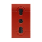 SCAME PARRE SPA - SCA101.6403.R PRESA 2P+T 16A 250V BIVAL.(P11/P17)ROSSA