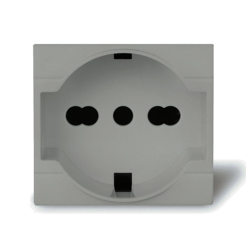 SCAME PARRE SPA - SCA101.6405.G PRESA P40 PLURISTANDARD GRIGIA