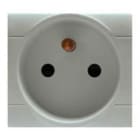 SCAME PARRE SPA - SCA101.6411.G PRESA 2P+T 16A 250V FRANCESE GRIGIA