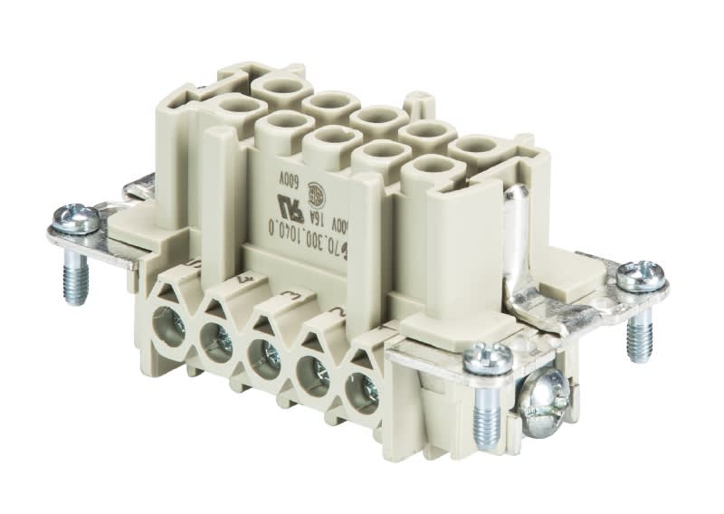 WIELAND ELECTRIC SRL - WIE70.300.1002.0 FEMALE INSERTBAS BUS 10 2,5 50 AG