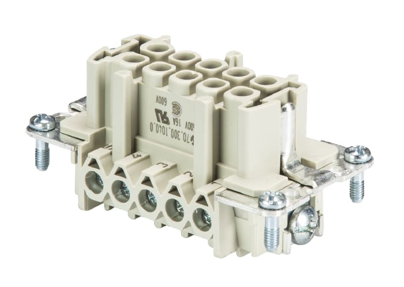 WIELAND ELECTRIC SRL - WIE70.300.1002.0 FEMALE INSERTBAS BUS 10 2,5 50 AG