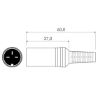 ALPHA ELETTRONICA SR - ALP6 DIN 41524 shielded socket with strain relief - 5-pole