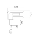 ALPHA ELETTRONICA SR - ALP91-570B ADATT. AUDIO TOSLINK-PR/SP.ANG. POLYBAG