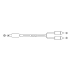 ALPHA ELETTRONICA SR - ALP11-3-002/02K CAVO JACK 3.5-2 SPINE RCA 2M SCATOLINA
