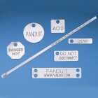 PANDUIT - PANMMP350W17-Q-M MARKER PLATE, TWO HOLES, 304 STAINLESS S