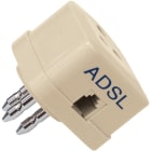 LE PROLUNGHE SAS - PRG1037 SPINA/PRESA 3 POLI CON USCITA LINEA ADSL