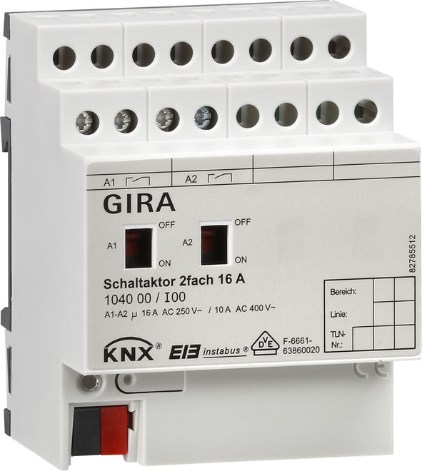 GIRA - GIR104000 ATTUATORE 2X 16 A KNX AMG