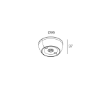 NOVALUX SPA - NOX105930.99 DALI MID: SENSORE PLAFONE D.97X37