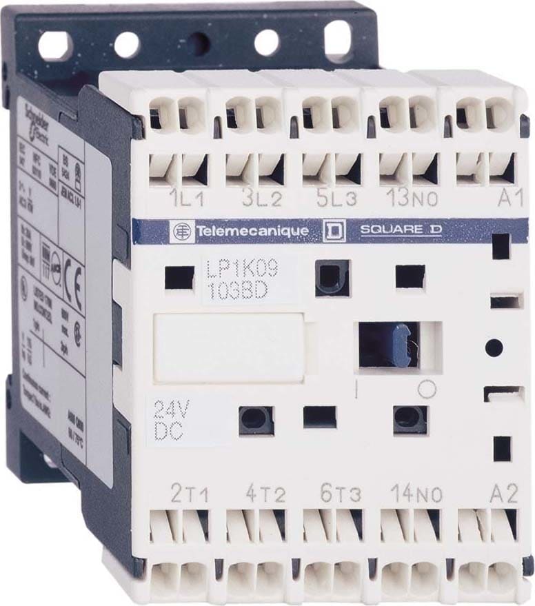 SCHNEIDER ELECTRIC - SNRLP4K09103BW3 CONTATTORE 9A 24VCC BC MOLLA