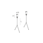 NOVALUX SPA - NOX106737.99 ALL-TRACK: UP-LIGHT COPPIA CAVI SOSP. 3M