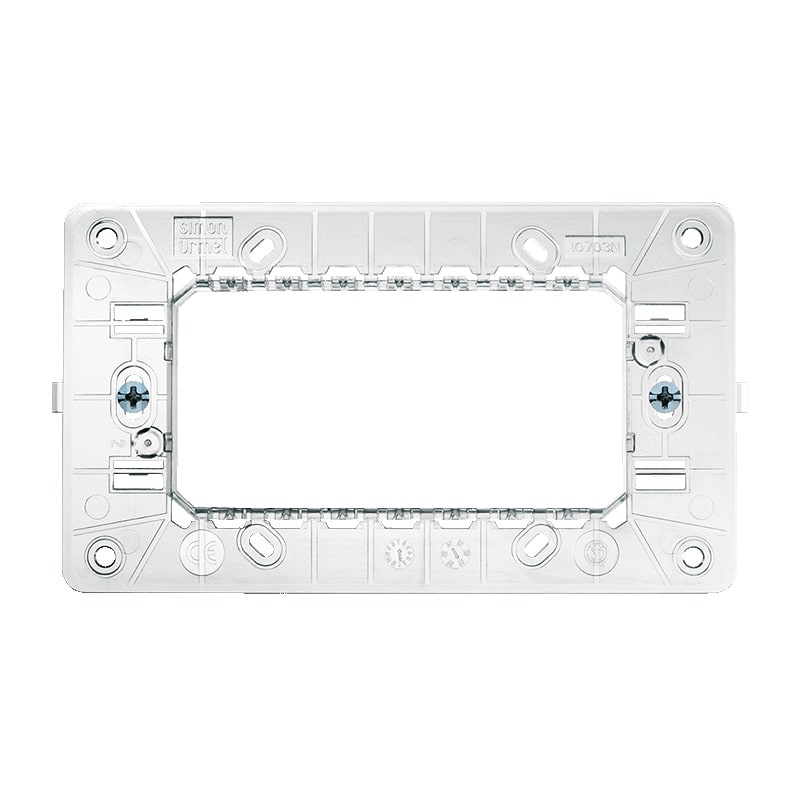 URMET SPA - UTD10704N SUPPORTO RIBASS. 4MOD CON VITI