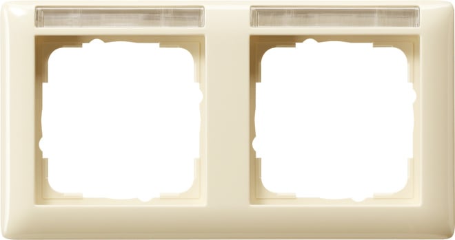 GIRA - GIR109201 PLACCA 2-M ORIZZ. CT GIRA STANDARD 55 BN