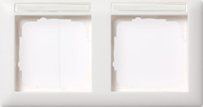 GIRA - GIR109203 PLACCA 2-M ORIZZ. CT GIRA STANDARD 55 BN