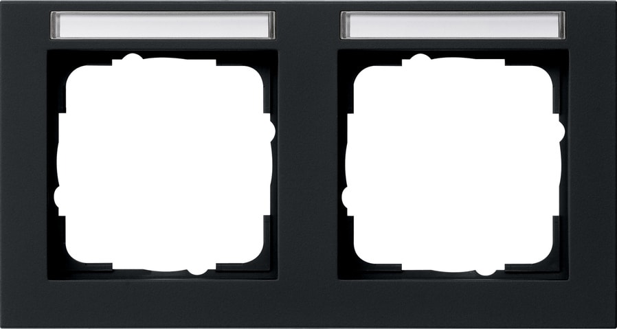 GIRA - GGI109209 PLACCA 2-M ORIZZ. CT GIRA E2 NERO O