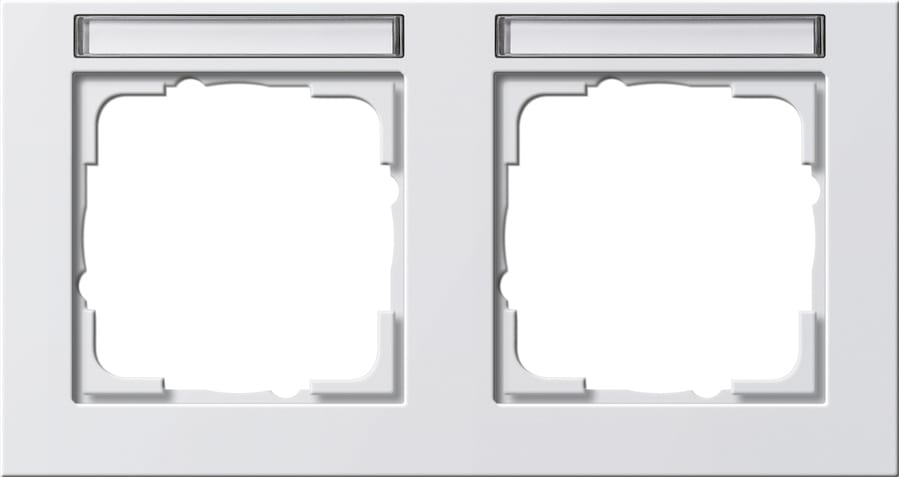 GIRA - GGI109222 PLACCA 2-M ORIZZ. CT GIRA E2 BNC PURO S