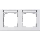 GIRA - GGI109222 PLACCA 2-M ORIZZ. CT GIRA E2 BNC PURO S