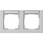 GIRA - GGI109237 PLACCA 2-M ORIZZ. CT GIRA E2 GRIGIO O