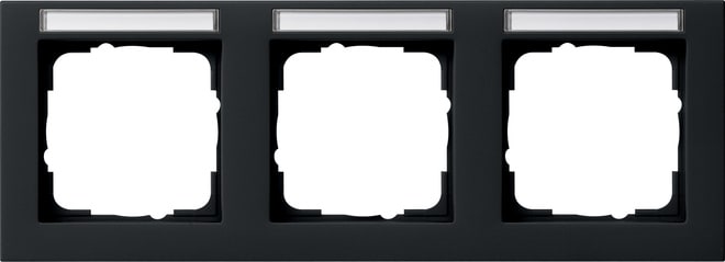 GIRA - GIR109309 PLACCA 3-M ORIZZ. CT GIRA E2 NERO O