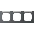 GIRA - GGI109323 PLACCA 3-M ORIZZ. CT GIRA E2 ANTRACITE