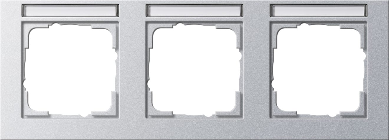 GIRA - GGI109325 PLACCA 3-M ORIZZ. CT GIRA E2 C.ALLUM.