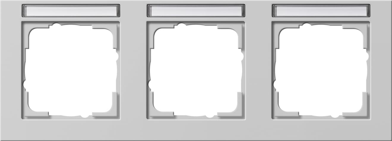 GIRA - GGI109337 PLACCA 3-M ORIZZ. CT GIRA E2 GRIGIO O