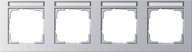 GIRA - GIR109425 PLACCA 4-M CT ORIZZ. CT GIRA E2 C.ALLUM.