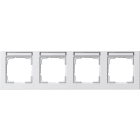 GIRA - GGI109429 PLACCA 4-M CT ORIZZ. CT GIRA E2 BNC PURO