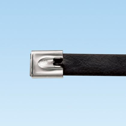 PANDUIT - PANMLTFC6EH-LP316 FASCETTA IN ACCIAIO INOX RIVESTITA IN PO