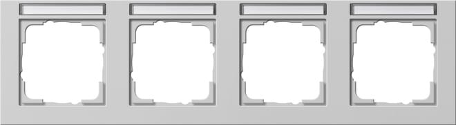 GIRA - GIR109437 PLACCA 4-M CT ORIZZ. CT GIRA E2 GRIGIO O