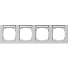 GIRA - GIR109437 PLACCA 4-M CT ORIZZ. CT GIRA E2 GRIGIO O