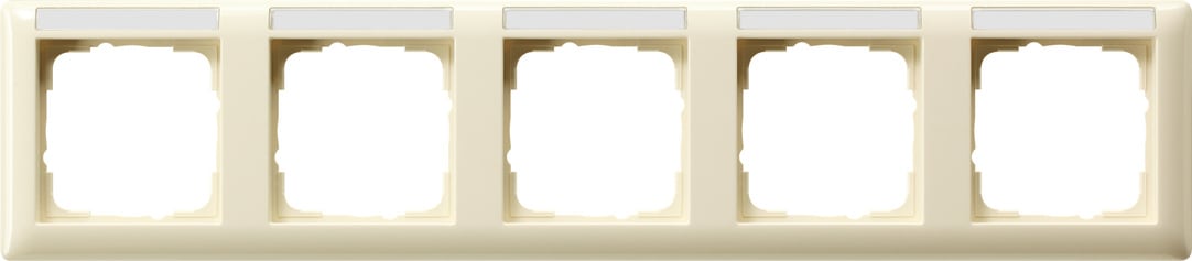 GIRA - GGI109501 PLACCA 5-M ORIZZ. CT SYSTEM 55 BNC CREMA