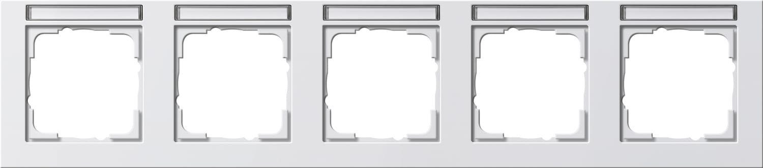 GIRA - GGI109522 PLACCA 5-M ORIZZ. CT GIRA E2 BNC PURO S