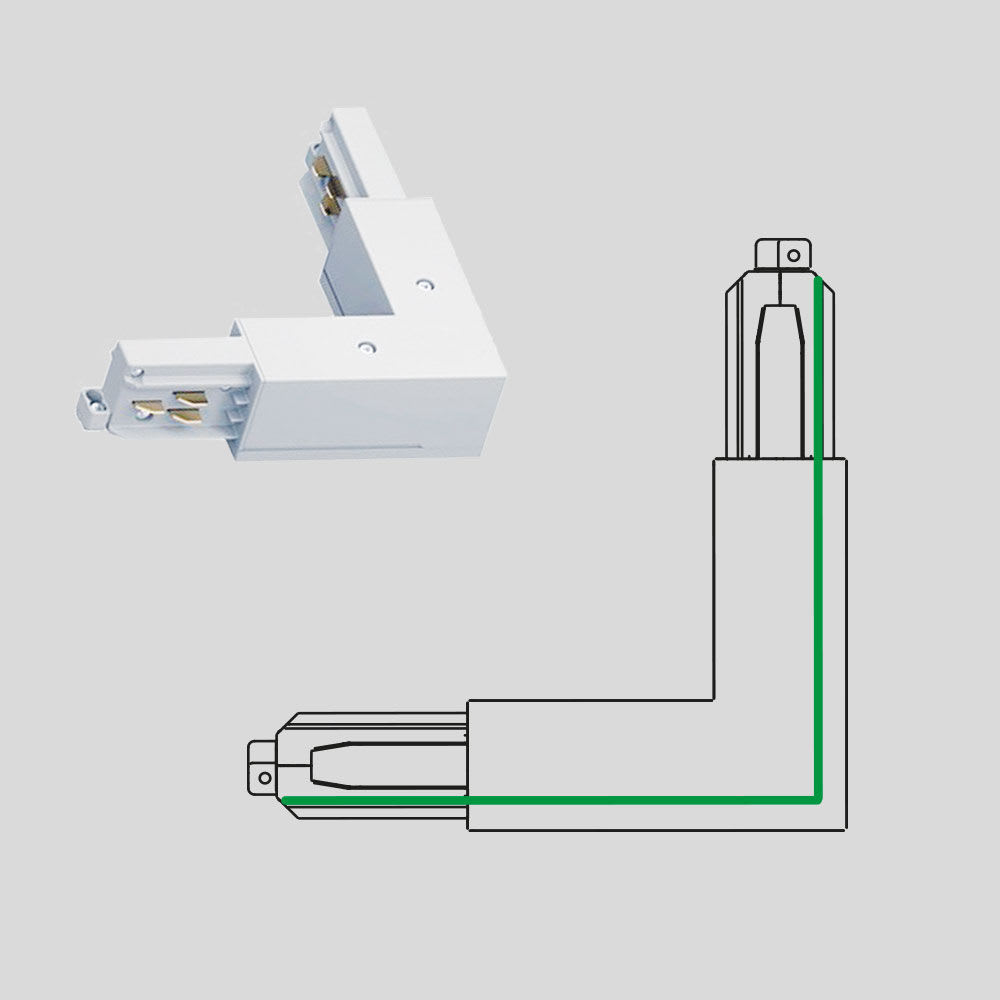 ARCLUCE SPA - ACL1099123X-11 GIUNTO ANG.90 ESTERNO 3FASI DALI