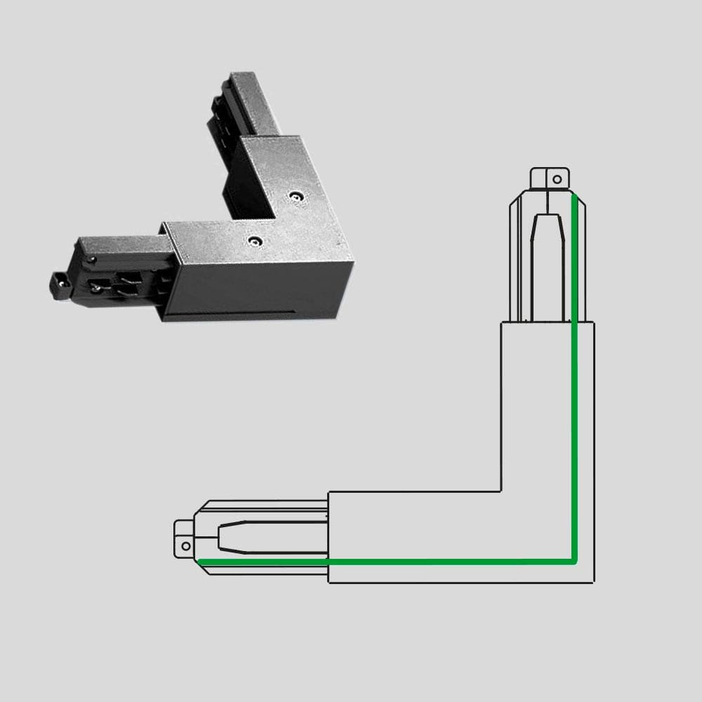 ARCLUCE SPA - ACL1099123X-12 GIUNTO ANG.90 ESTERNO 3FASI DALI