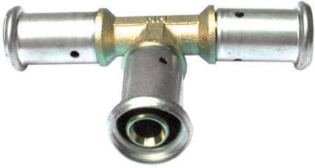 HENCO - CAPPELLOTTO - CPL10P201620 TEE IN OTTONE RIDOTTO AL CENTRO 20X16X20