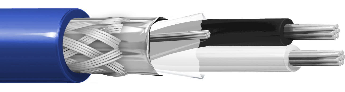 ITC INDUSTRIA TECNIC - ITC10S7YBLB500 1X2 AWG20 FLEX S(FTP) TWINAX BLU B.500 F