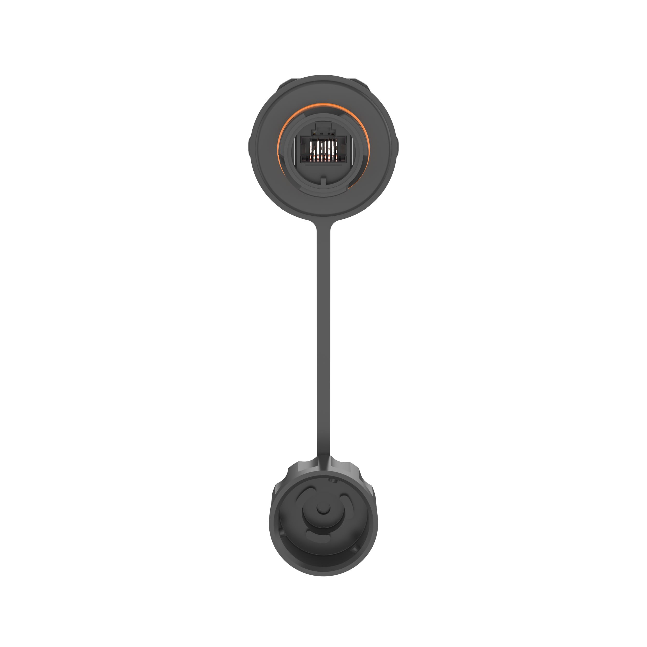 PANDUIT - PANIAEBH6 CONNETTORE INDUSTRIALE PASSANTE NERO A 8