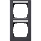 GIRA - GIR110223 PLACCA 2-M VERT. CT GIRA E2 ANTRACITE