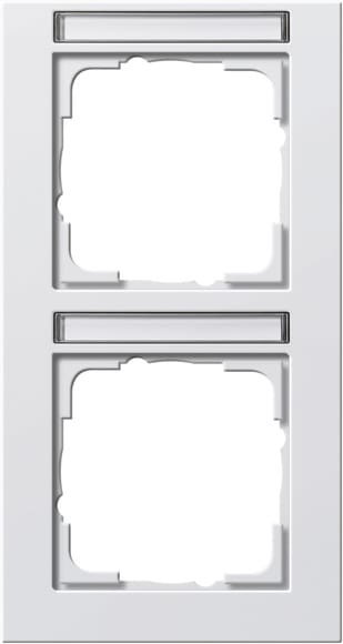 GIRA - GGI110229 PLACCA 2-M VERT. CT GIRA E2 BNC PURO