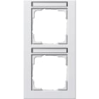 GIRA - GGI110229 PLACCA 2-M VERT. CT GIRA E2 BNC PURO