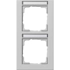 GIRA - GGI110237 PLACCA 2-M VERT. CT GIRA E2 GRIGIO O
