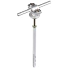 DEHN ITALIA SPA - DEH273741 Staffa portaasta con cavalotto in Zama p er Td 7-10mm Fe/tZn con tassello 180mm