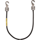 DEHN ITALIA SPA - DEH416150 Cavo di messa a terra 16mm²/L 15,0m nero con 2 capicorda (B) aperti M8/M10