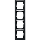 GIRA - GIR111409 PLACCA 4-M VERT. CT GIRA E2 NERO O