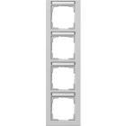 GIRA - GGI111437 PLACCA 4-M VERT. CT GIRA E2 GRIGIO O